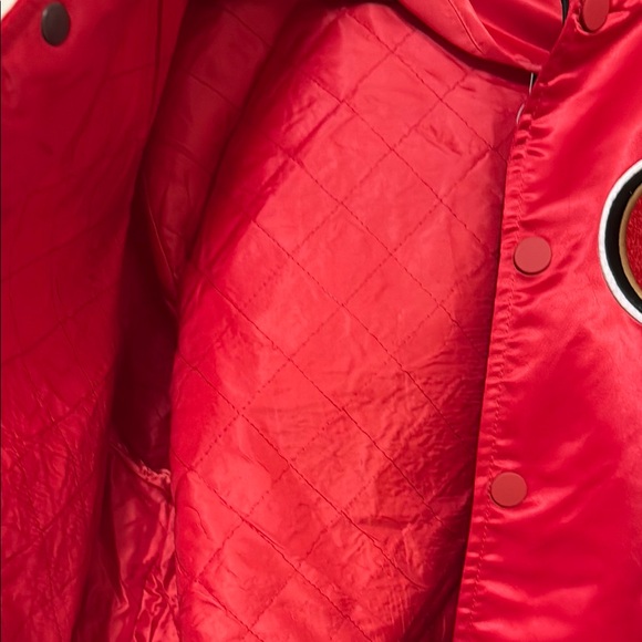 NFL San Francisco 49ers Red Bomber Jacke - Picture 8 of 8